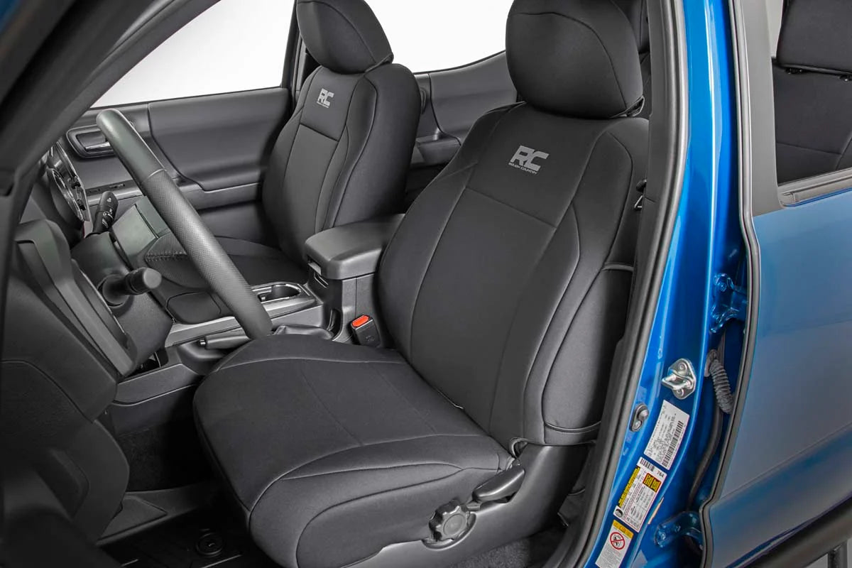 ROUGH COUNTRY FRONT ONLY Seat Covers Toyota Tacoma 2WD/4WD (2016-2023)